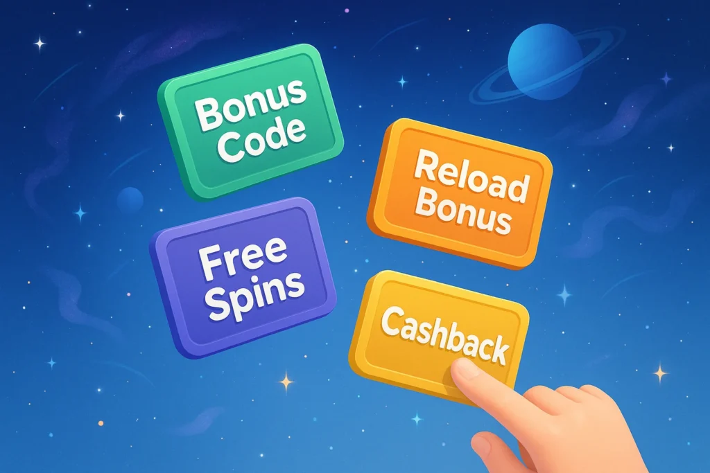 Spin Galaxy NZ - Variety of Casino Bonus Types and Special Offers